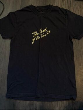 Gracie Abrams TSOU Tour ‘24 Black Graphic Tee with Yellow Script